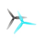 HQ 5.1inch 3-Blade Tri-Blade Blue Racing Propeller R38 5138 Compatible with XING 2207 Motor for Drone Plastic Material